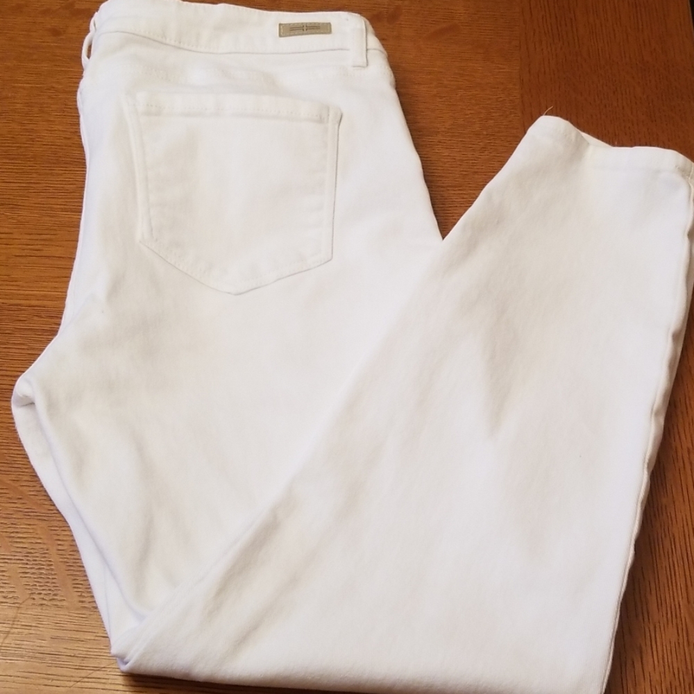Liverpool white skinny ankle jeans